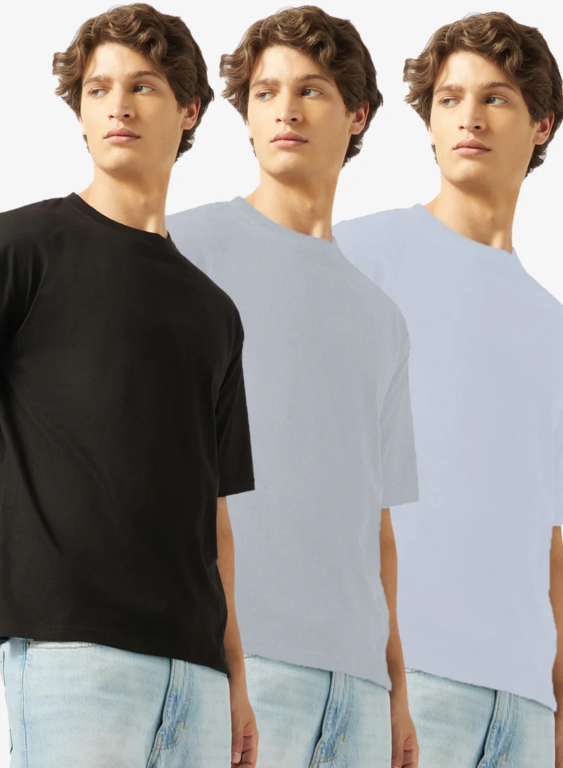 Seventy Five Basics Pack of 3 Oversized T-Shirt